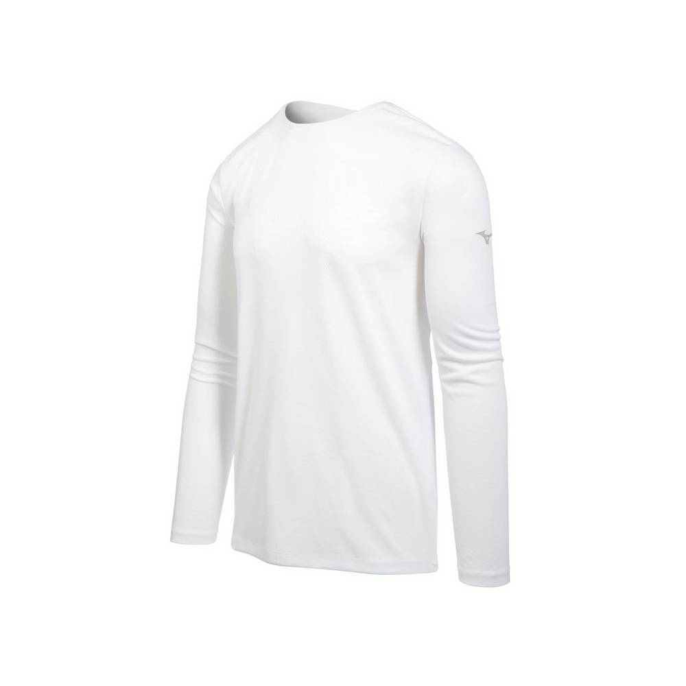 Mizuno Men's Long Sleeve T-Shirts White (530063-FLG)